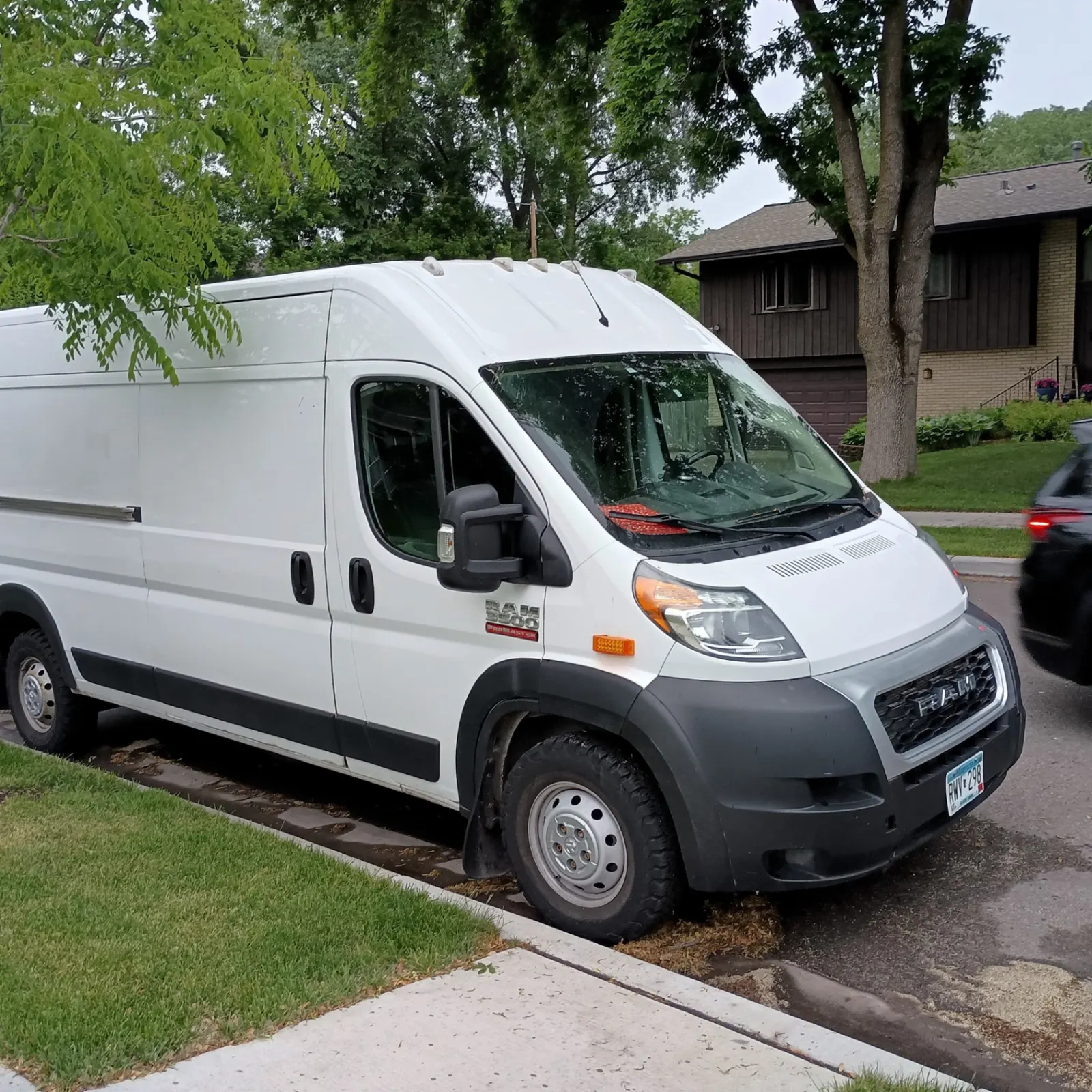 RAM ProMaster 3500 cargo van passenger side — freight shipping across the USA